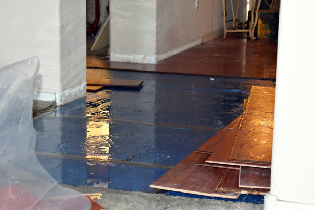 Professional Burst Pipe Cleanup technician working in China Grove, NC